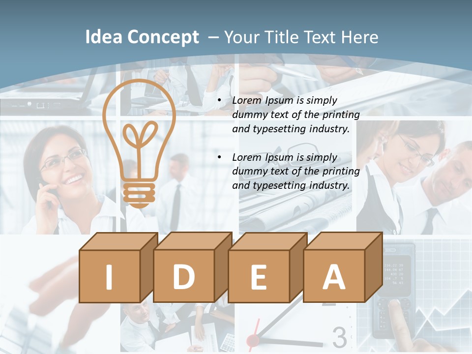 Clock Plan News PowerPoint Template