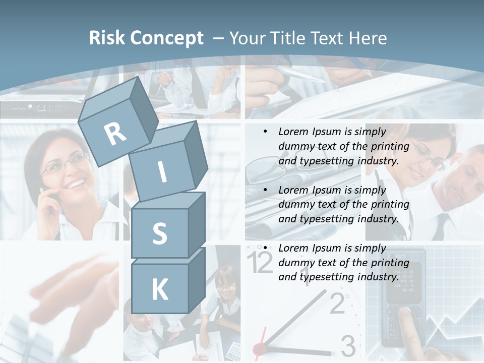 Clock Plan News PowerPoint Template