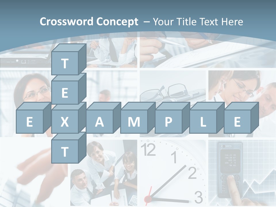 Clock Plan News PowerPoint Template