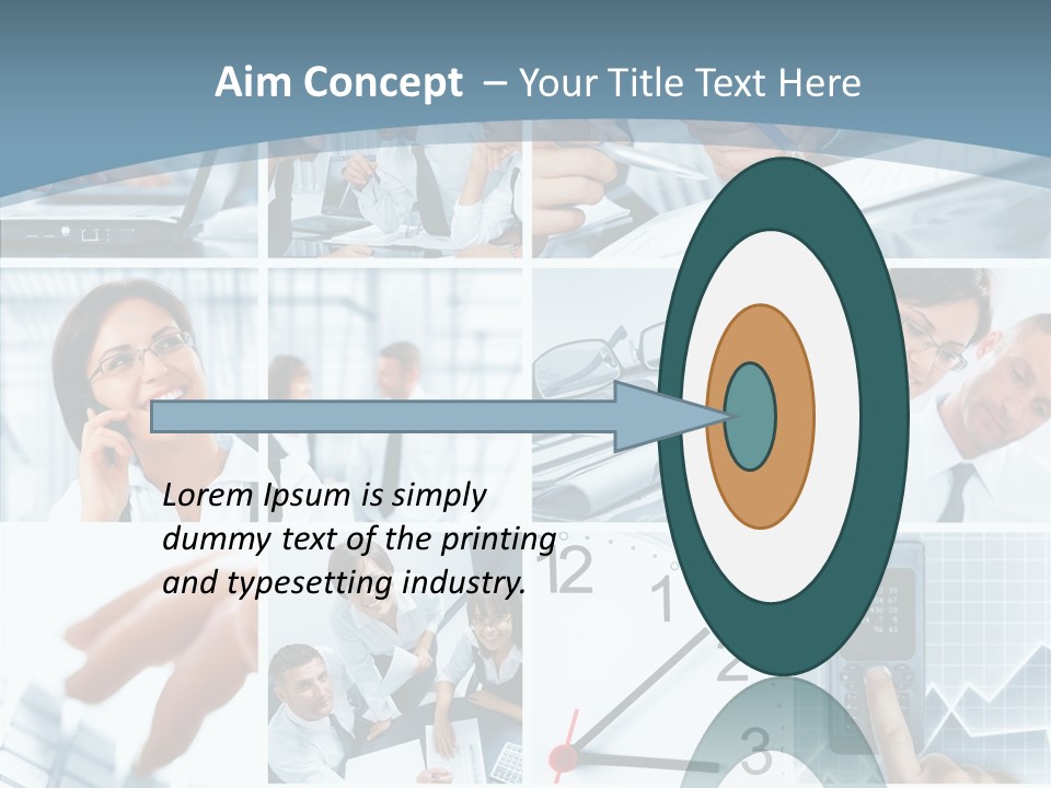 Clock Plan News PowerPoint Template