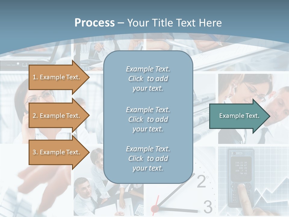 Clock Plan News PowerPoint Template