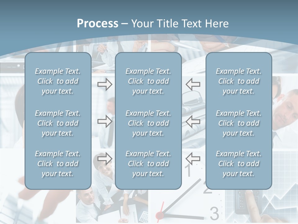 Clock Plan News PowerPoint Template