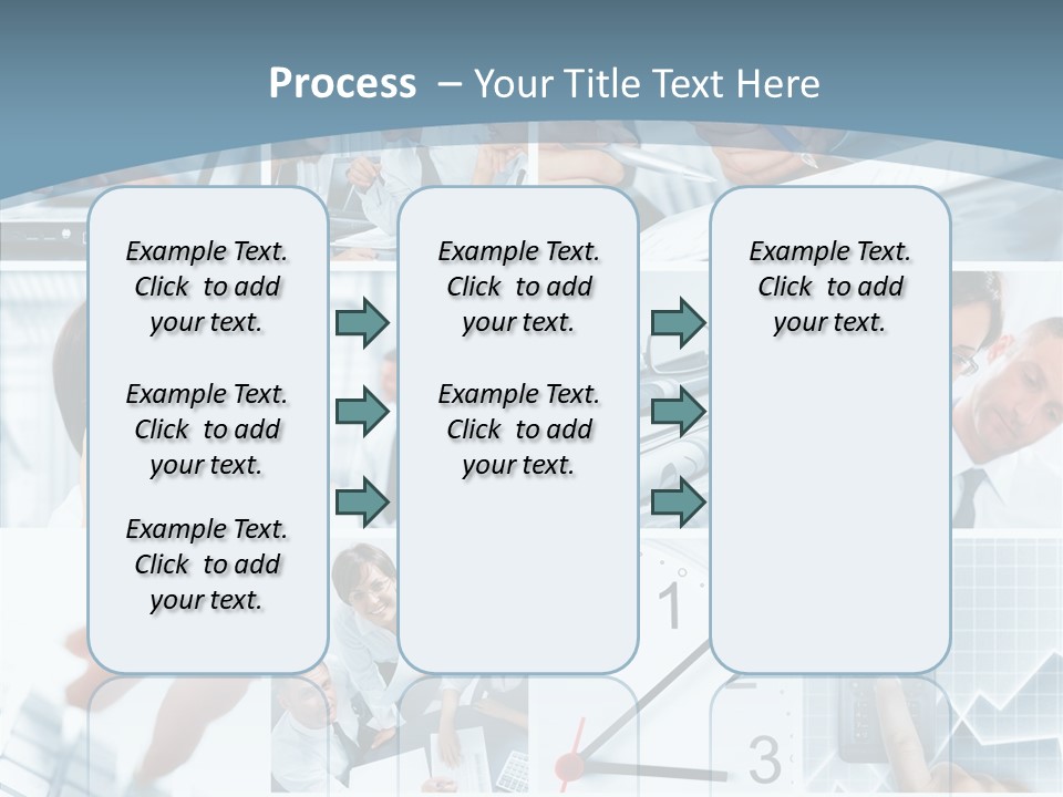 Clock Plan News PowerPoint Template