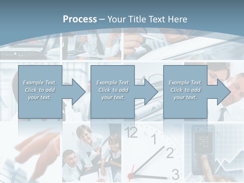 Clock Plan News PowerPoint Template