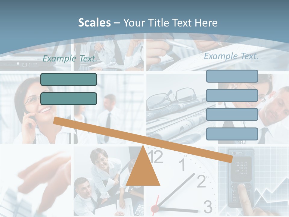 Clock Plan News PowerPoint Template