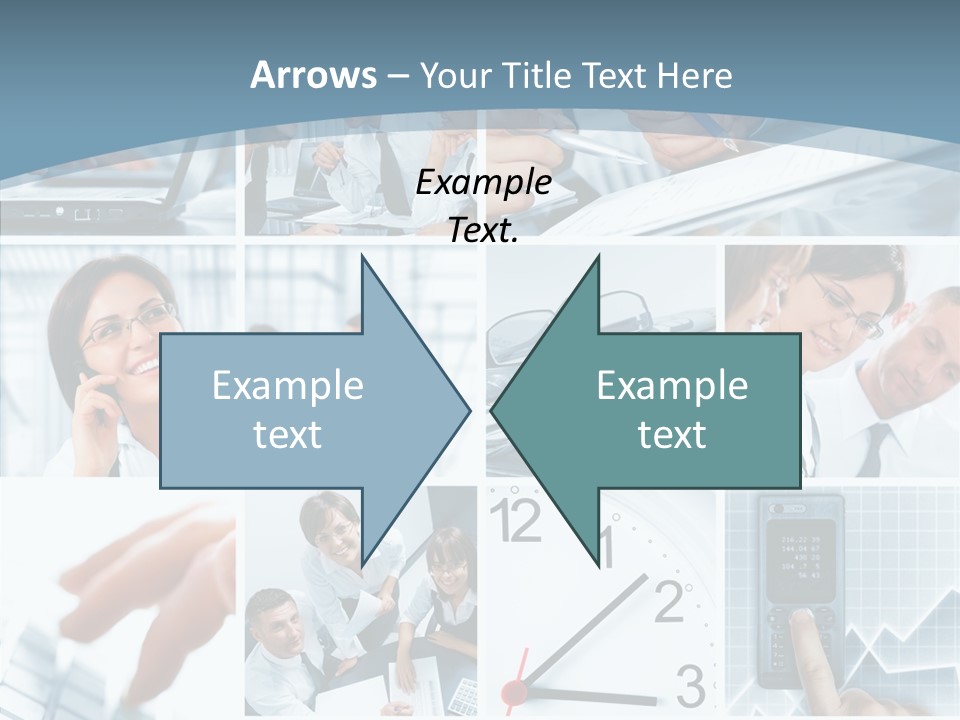 Clock Plan News PowerPoint Template