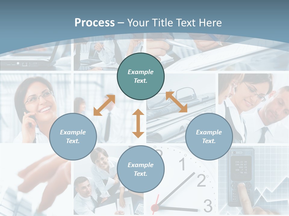 Clock Plan News PowerPoint Template