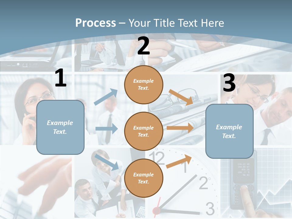 Clock Plan News PowerPoint Template
