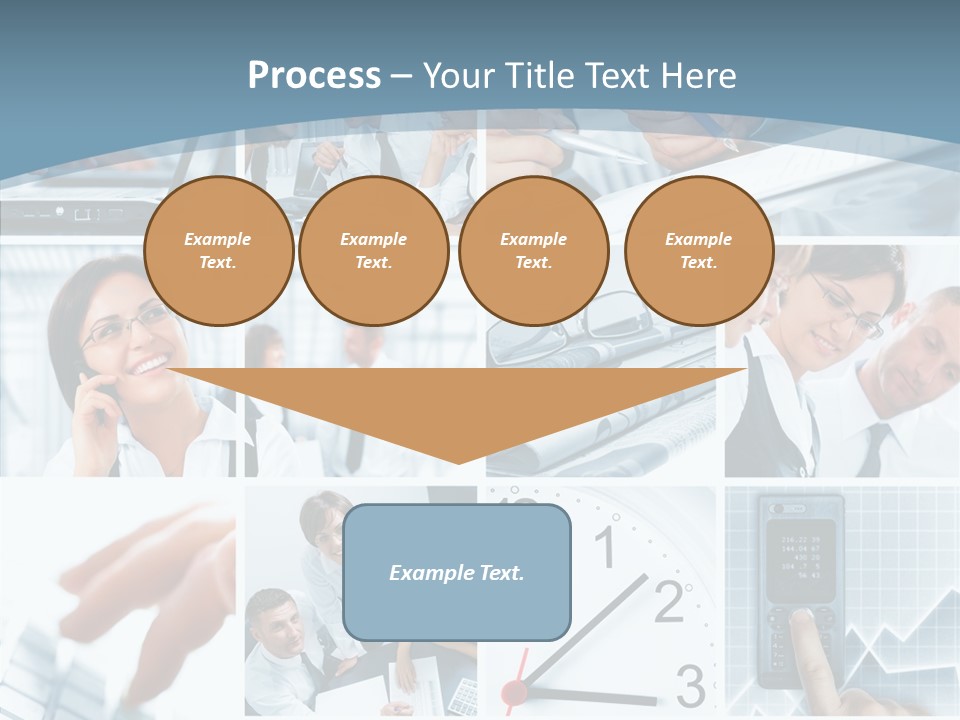Clock Plan News PowerPoint Template