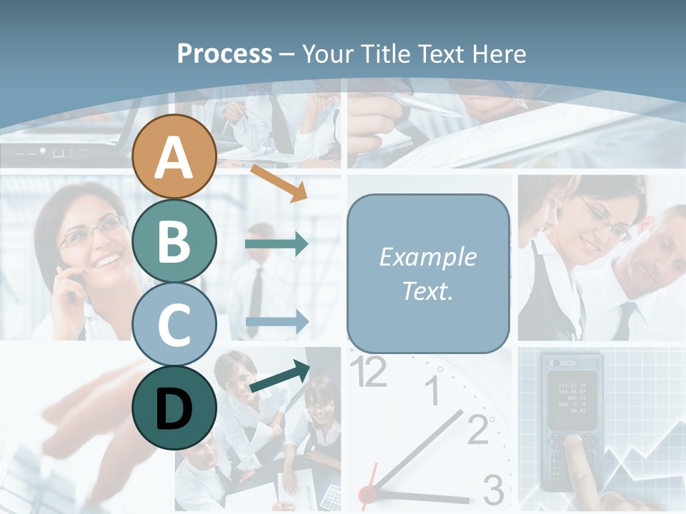 Clock Plan News PowerPoint Template
