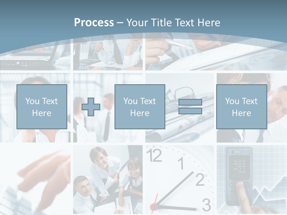 Clock Plan News PowerPoint Template