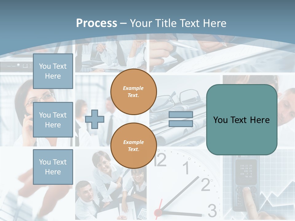 Clock Plan News PowerPoint Template
