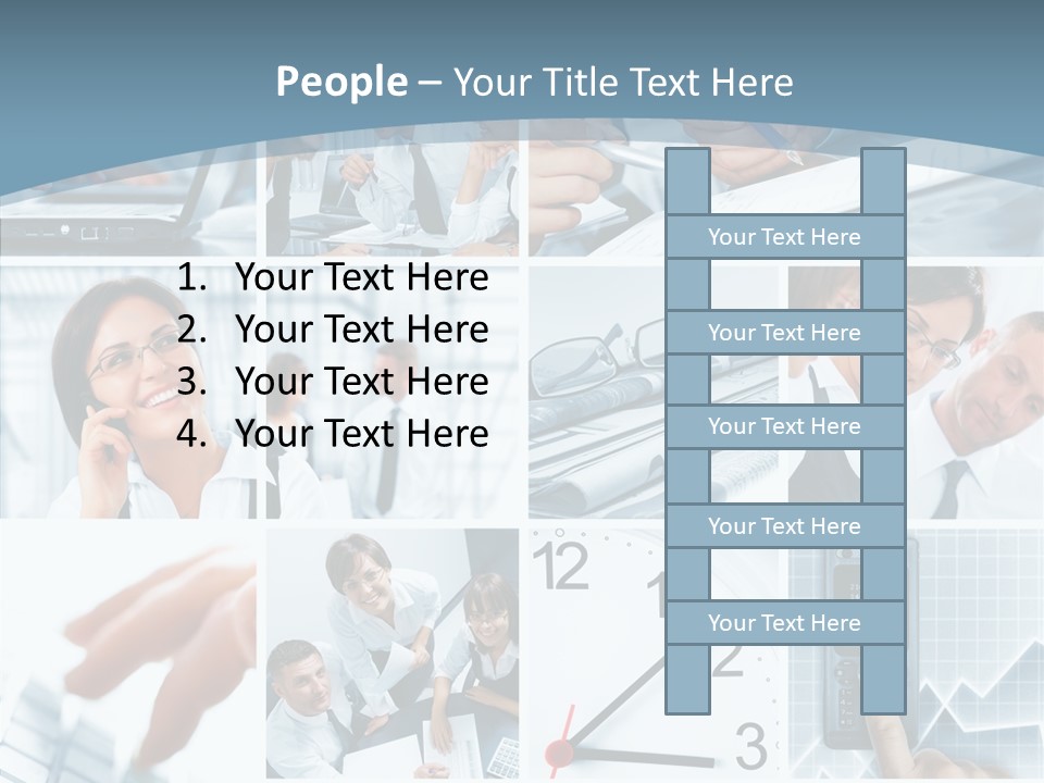 Clock Plan News PowerPoint Template