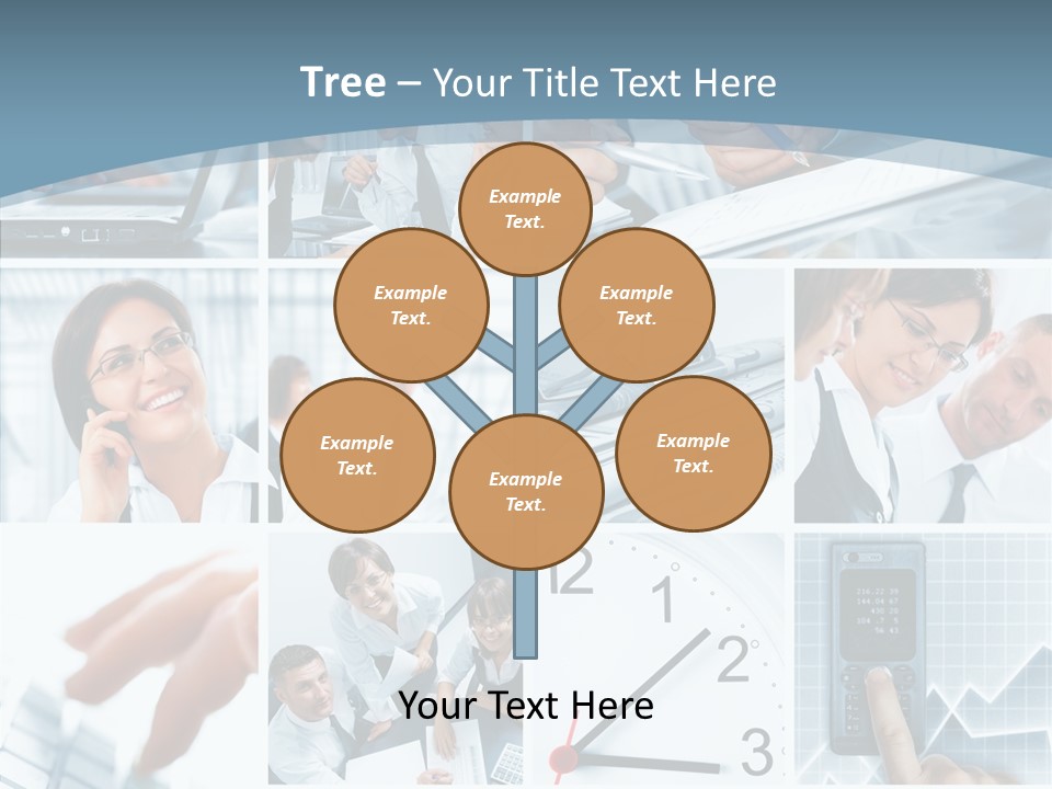 Clock Plan News PowerPoint Template