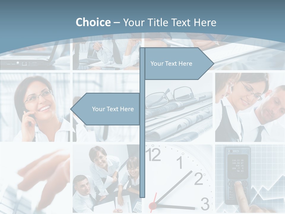Clock Plan News PowerPoint Template