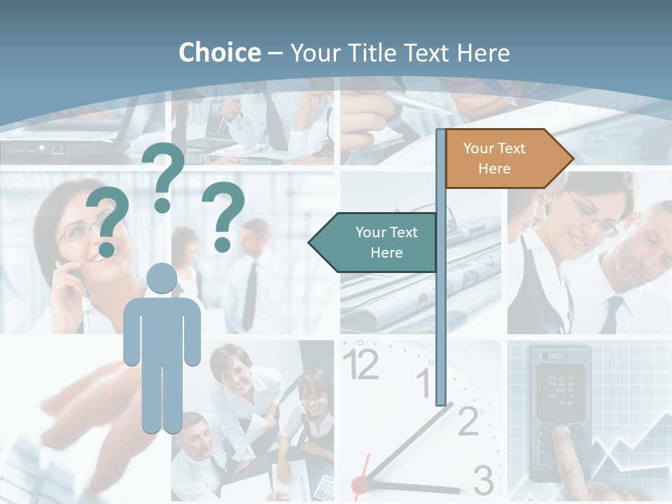 Clock Plan News PowerPoint Template