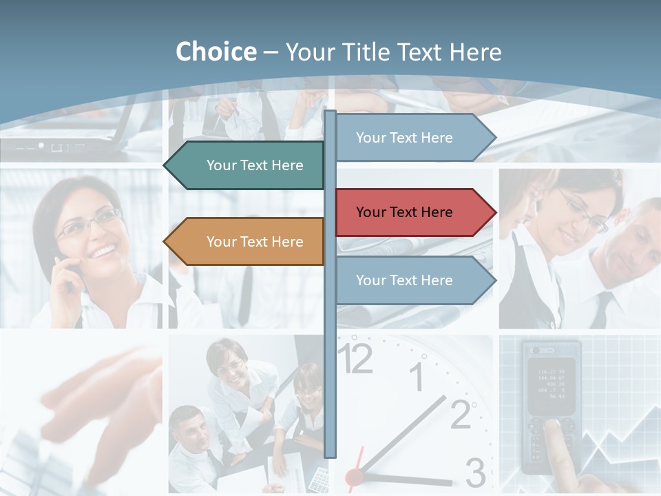 Clock Plan News PowerPoint Template
