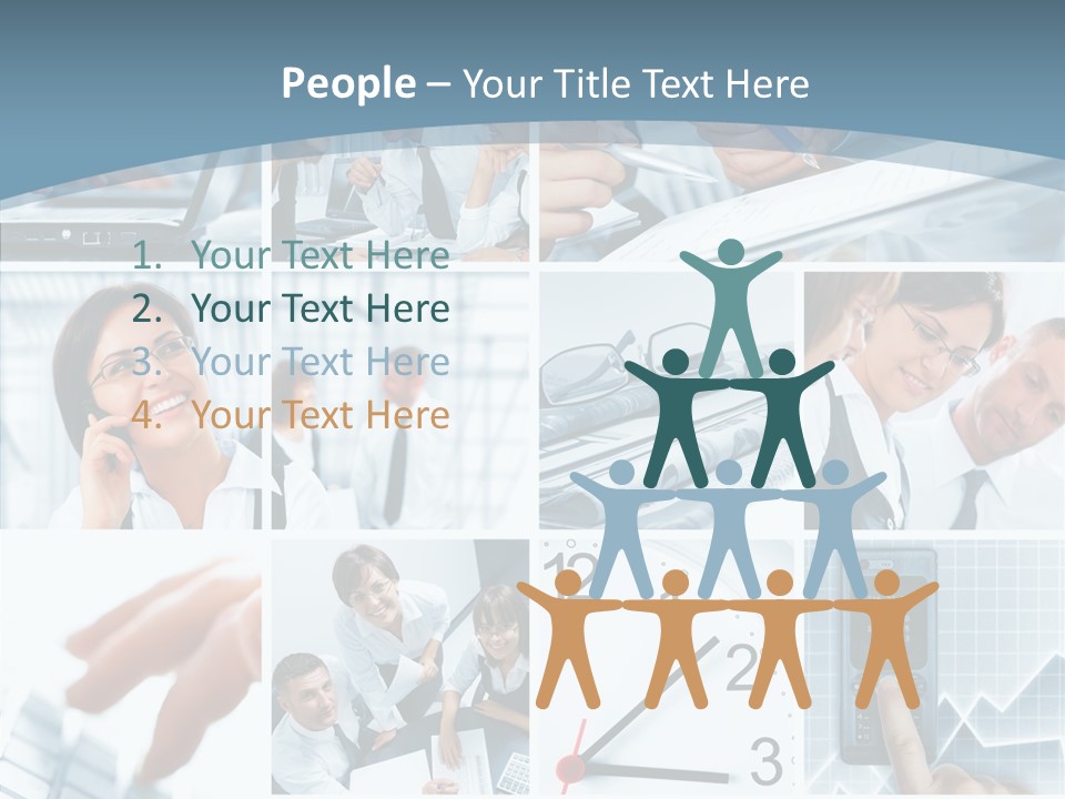 Clock Plan News PowerPoint Template