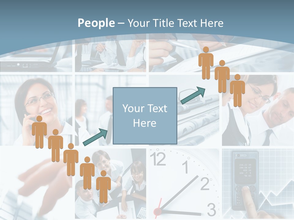 Clock Plan News PowerPoint Template