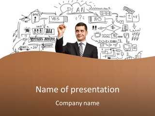 Glass Show Diagram PowerPoint Template