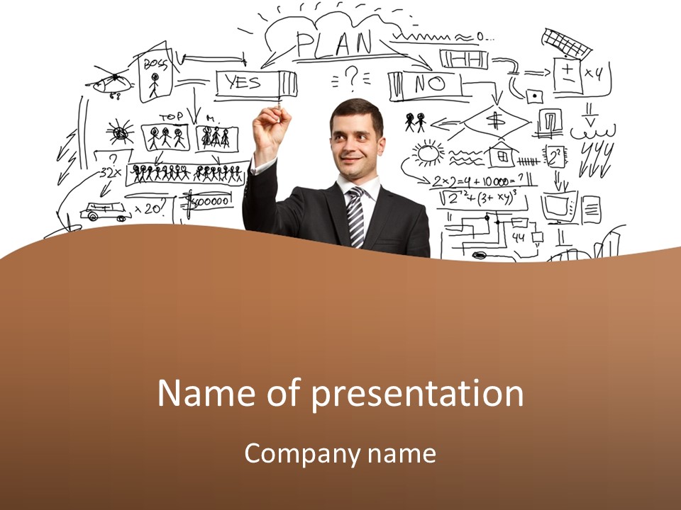 Glass Show Diagram PowerPoint Template