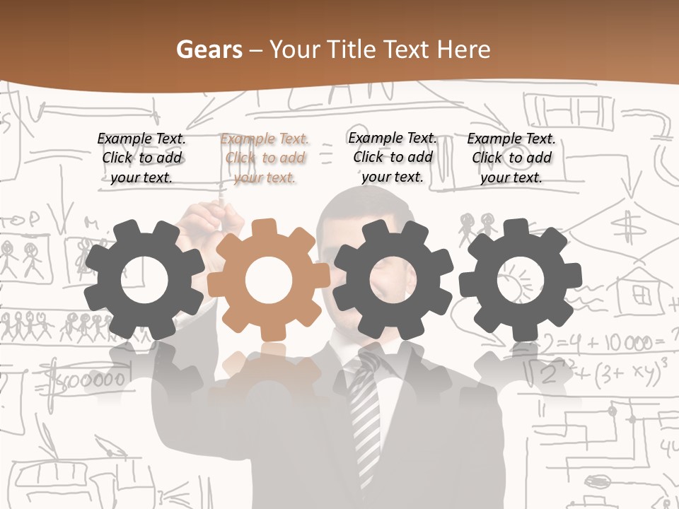 Glass Show Diagram PowerPoint Template