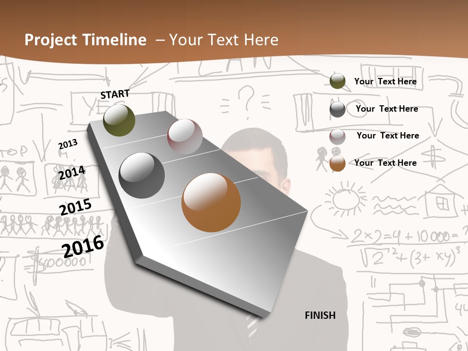 Glass Show Diagram PowerPoint Template