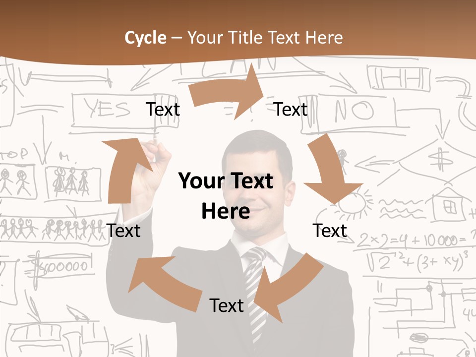 Glass Show Diagram PowerPoint Template