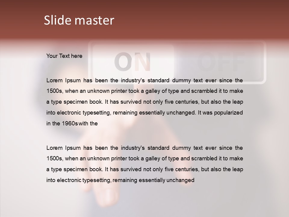 Corporation Push World PowerPoint Template