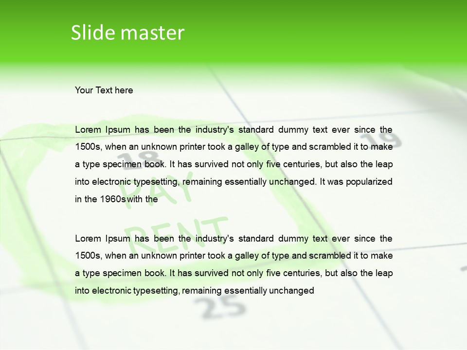 Mark Calendar Accounting PowerPoint Template