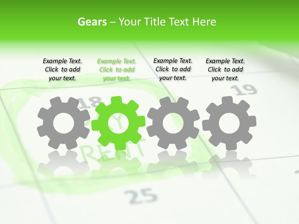 Mark Calendar Accounting PowerPoint Template