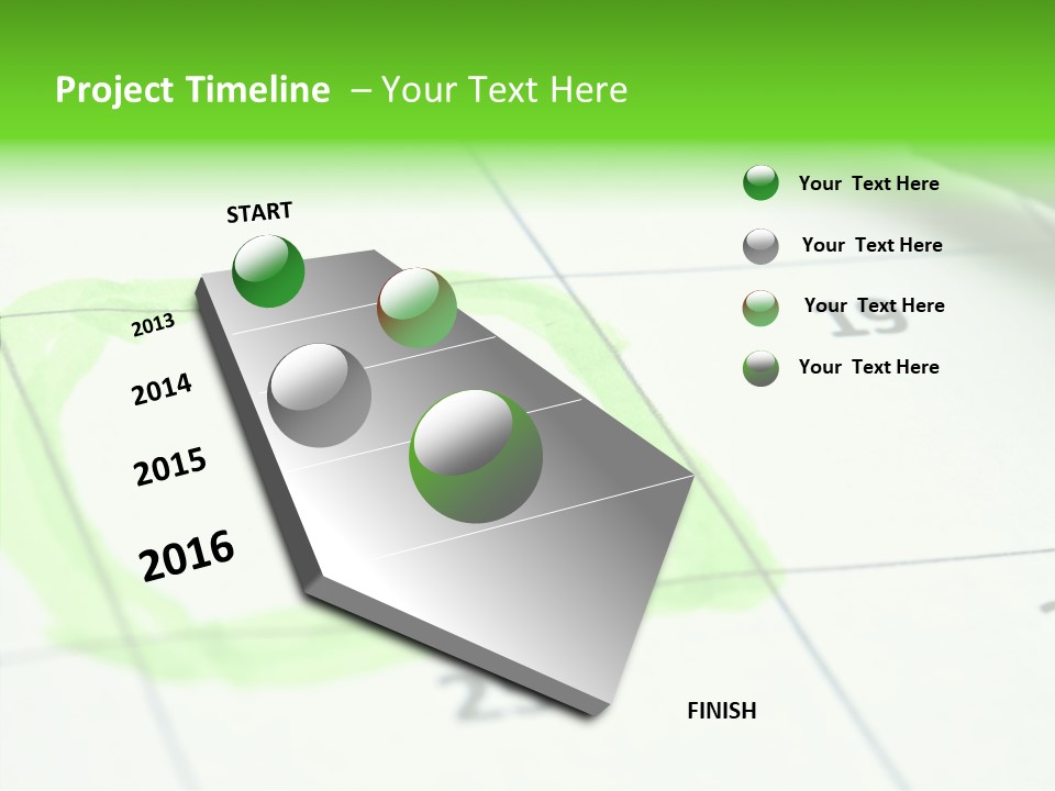 Mark Calendar Accounting PowerPoint Template