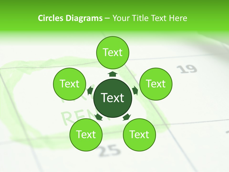 Mark Calendar Accounting PowerPoint Template