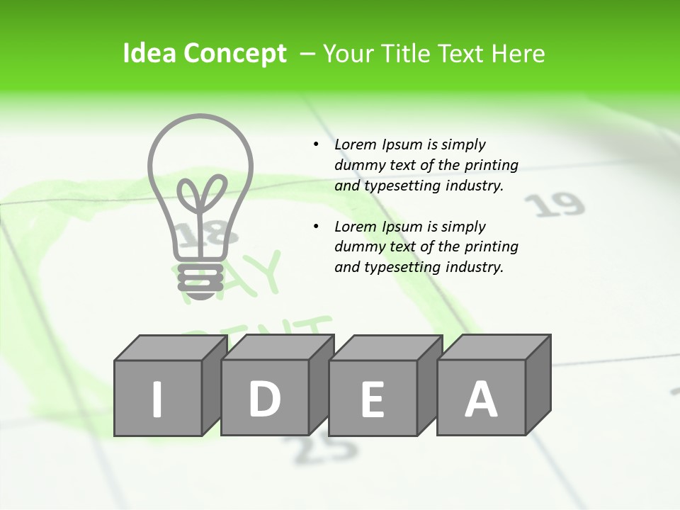 Mark Calendar Accounting PowerPoint Template