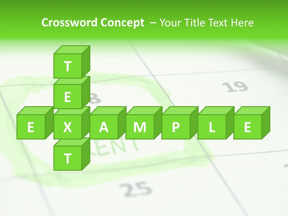 Mark Calendar Accounting PowerPoint Template