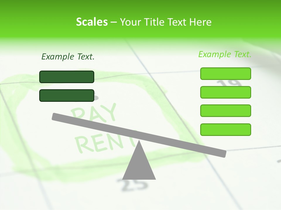 Mark Calendar Accounting PowerPoint Template