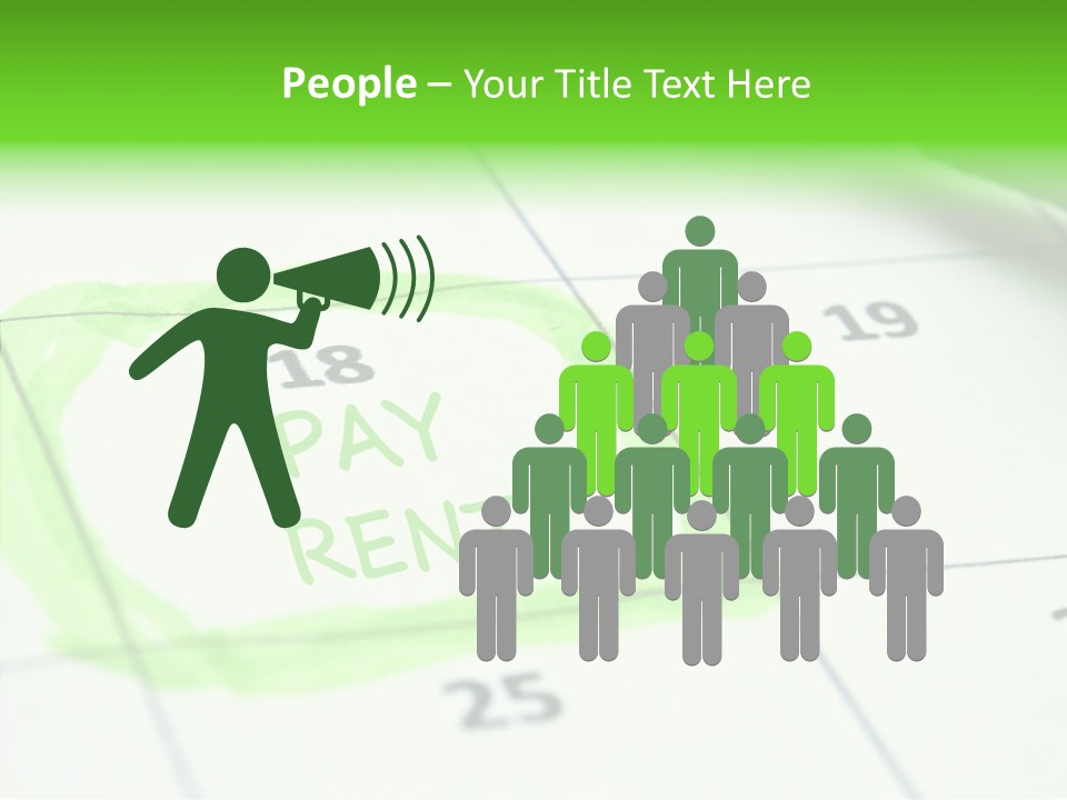 Mark Calendar Accounting PowerPoint Template