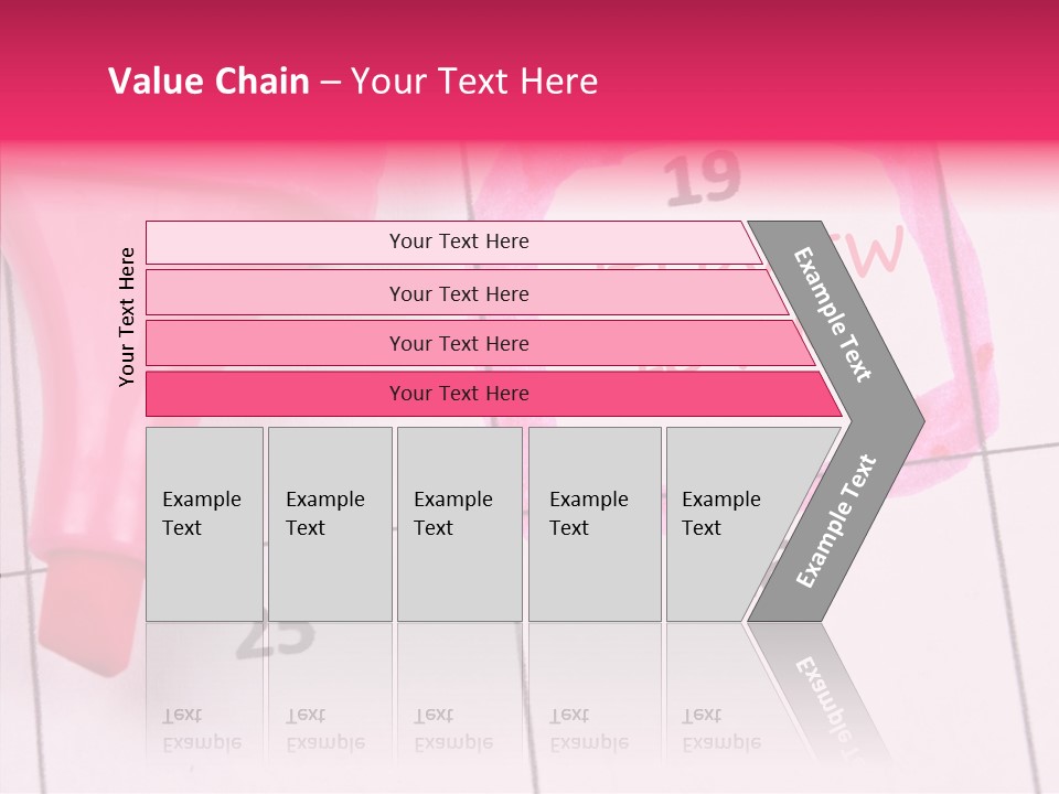 Closeup Reminder Pink PowerPoint Template