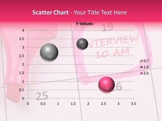 Closeup Reminder Pink PowerPoint Template