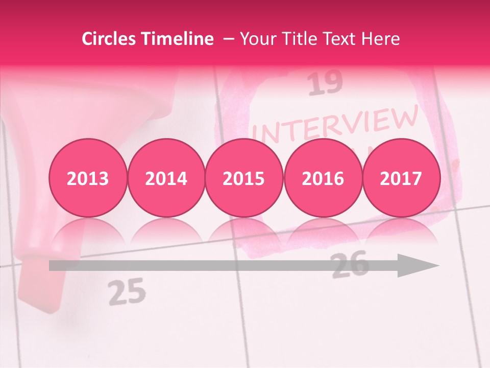 Closeup Reminder Pink PowerPoint Template