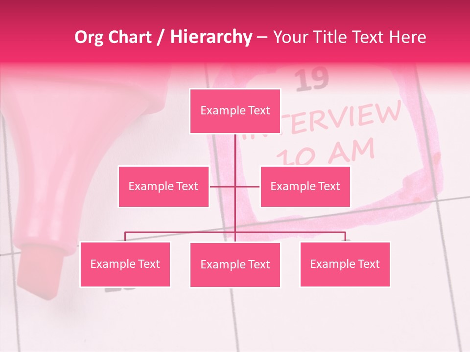 Closeup Reminder Pink PowerPoint Template