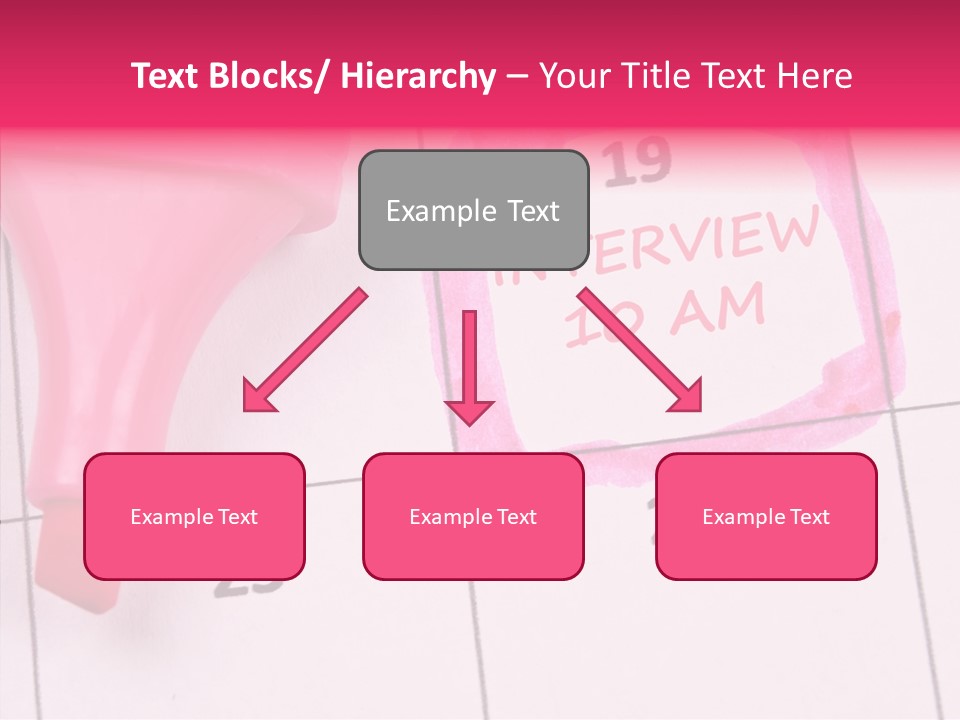 Closeup Reminder Pink PowerPoint Template