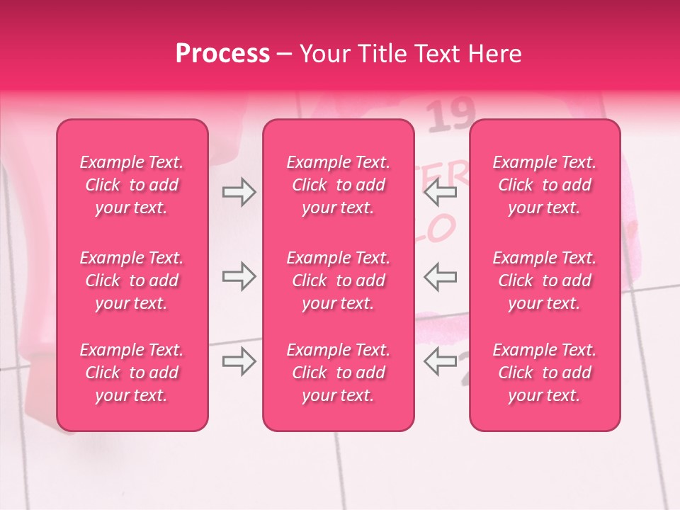 Closeup Reminder Pink PowerPoint Template