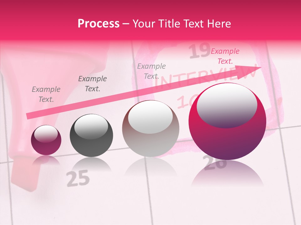 Closeup Reminder Pink PowerPoint Template