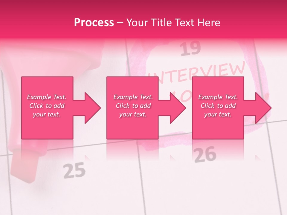 Closeup Reminder Pink PowerPoint Template