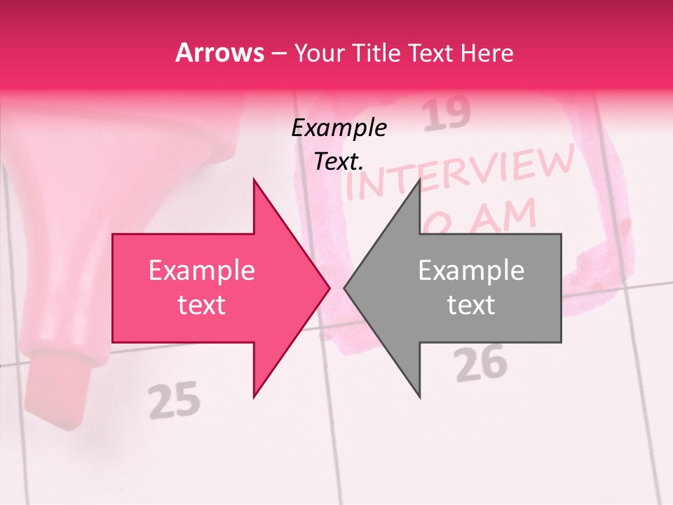 Closeup Reminder Pink PowerPoint Template