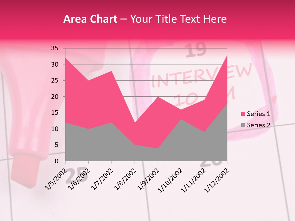 Closeup Reminder Pink PowerPoint Template