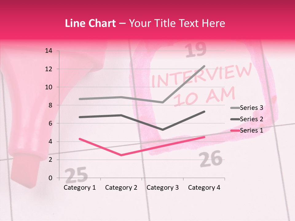 Closeup Reminder Pink PowerPoint Template