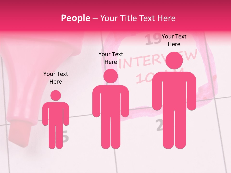 Closeup Reminder Pink PowerPoint Template