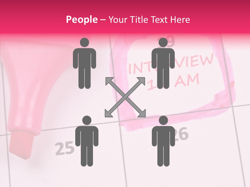 Closeup Reminder Pink PowerPoint Template